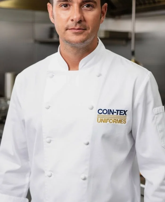 Veste de chef professionnelle à manches courtes – plusieurs couleurs | double boutonnage | légère | logo brodé